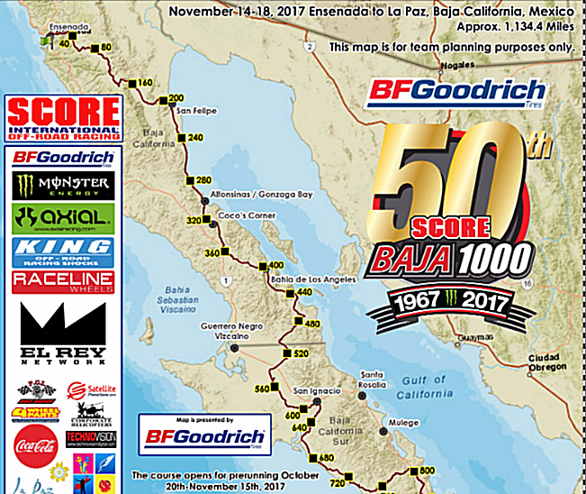 Pre-Running opens Saturday for SCORE Baja 1000