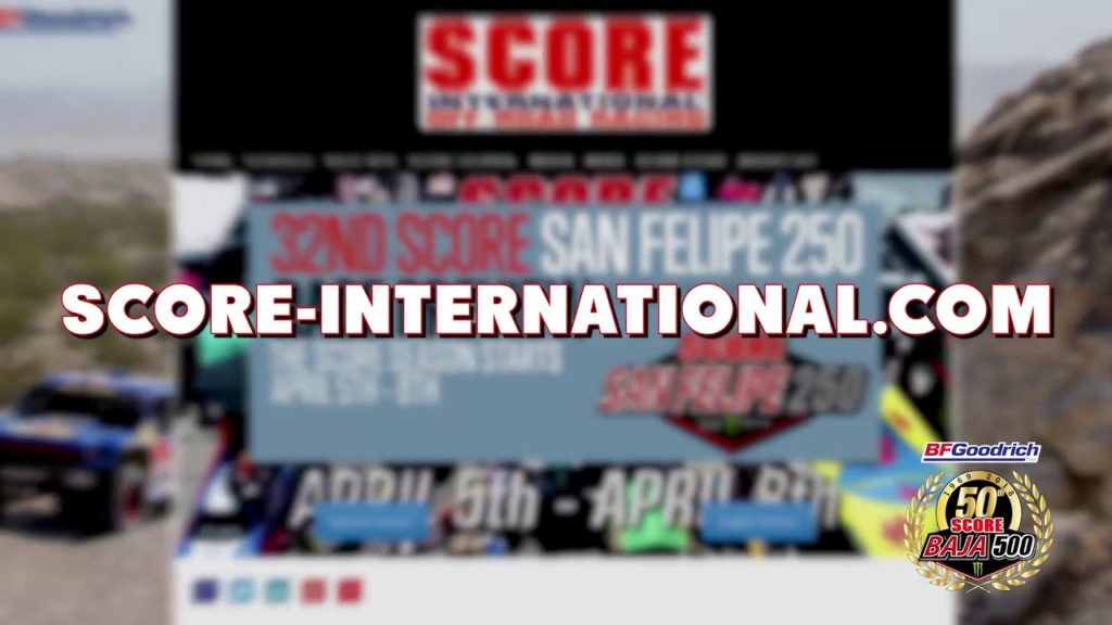 Track the BFGoodrich Tires 50th SCORE International Baja 500 LIVE at www.score-international.com or Download the App! Please follow and like us: