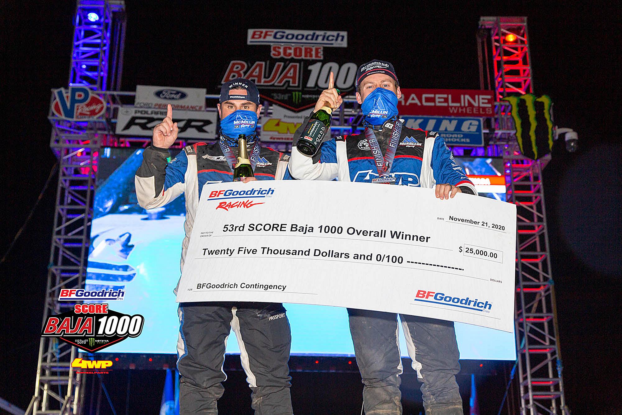 Luke Mcmillin Roeseler Win Bfgoodrich Tires 53rd Score Baja 1000 Score International Com Luke Mcmillin Roeseler Win Bfgoodrich Tires 53rd Score Baja 1000 Score International Com